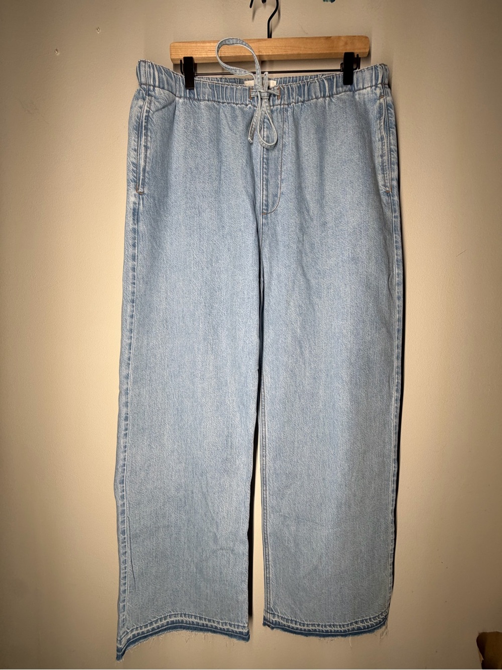rag & bone Lori Beach Pant Wide Leg‎ Pull On Jeans Resort Coastal Minimalist - Picture 2 of 13